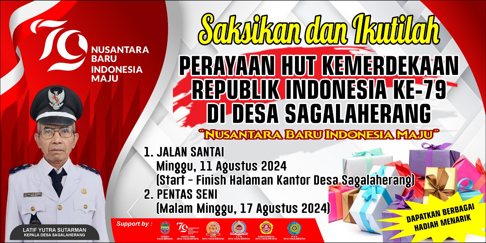 PHBN HUT RI ke-79 di Desa Sagalaherang