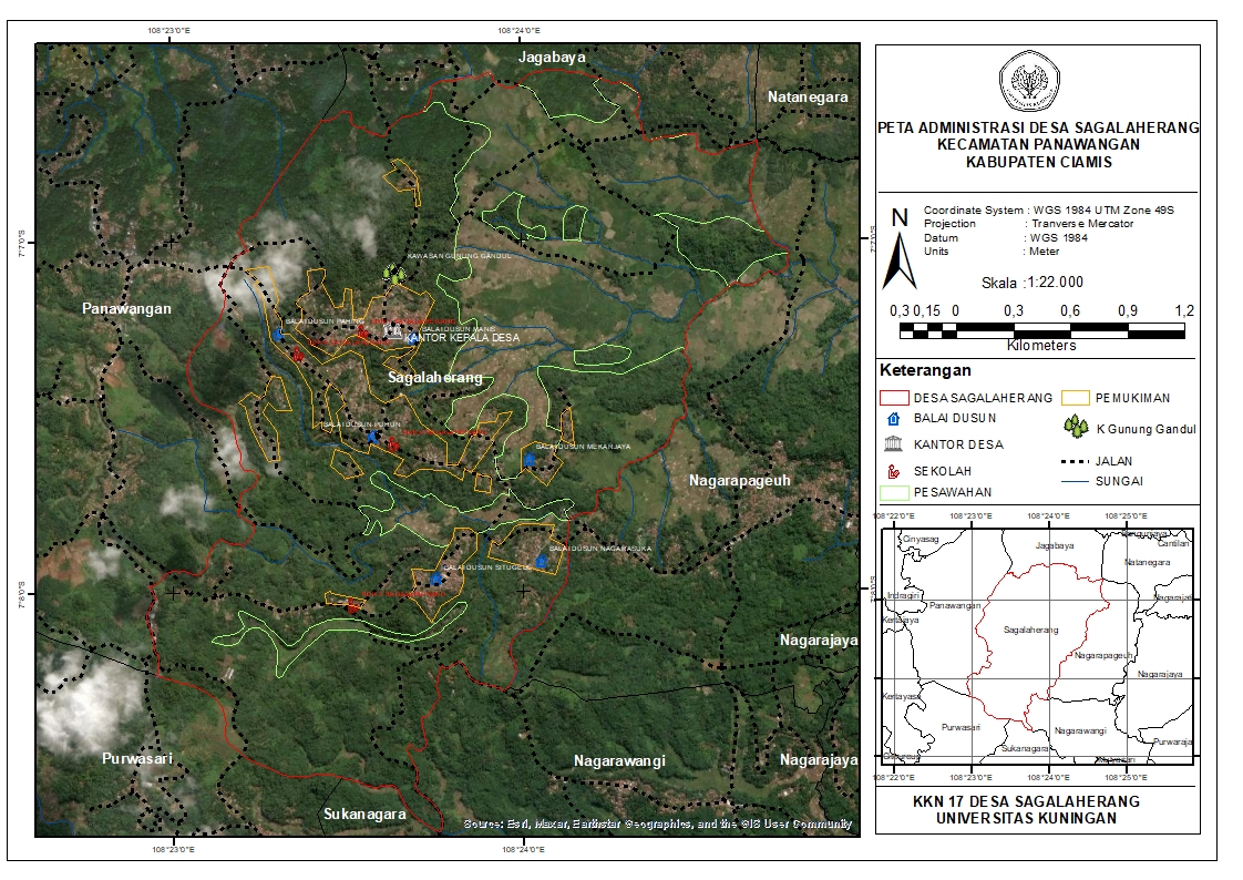 Mengenal Topografi Desa Sagalaherang
